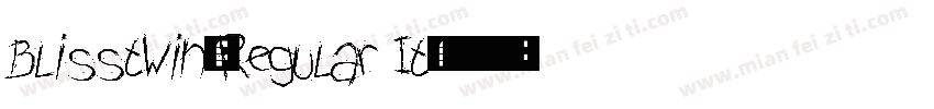 Blisstwin-Regular It字体转换